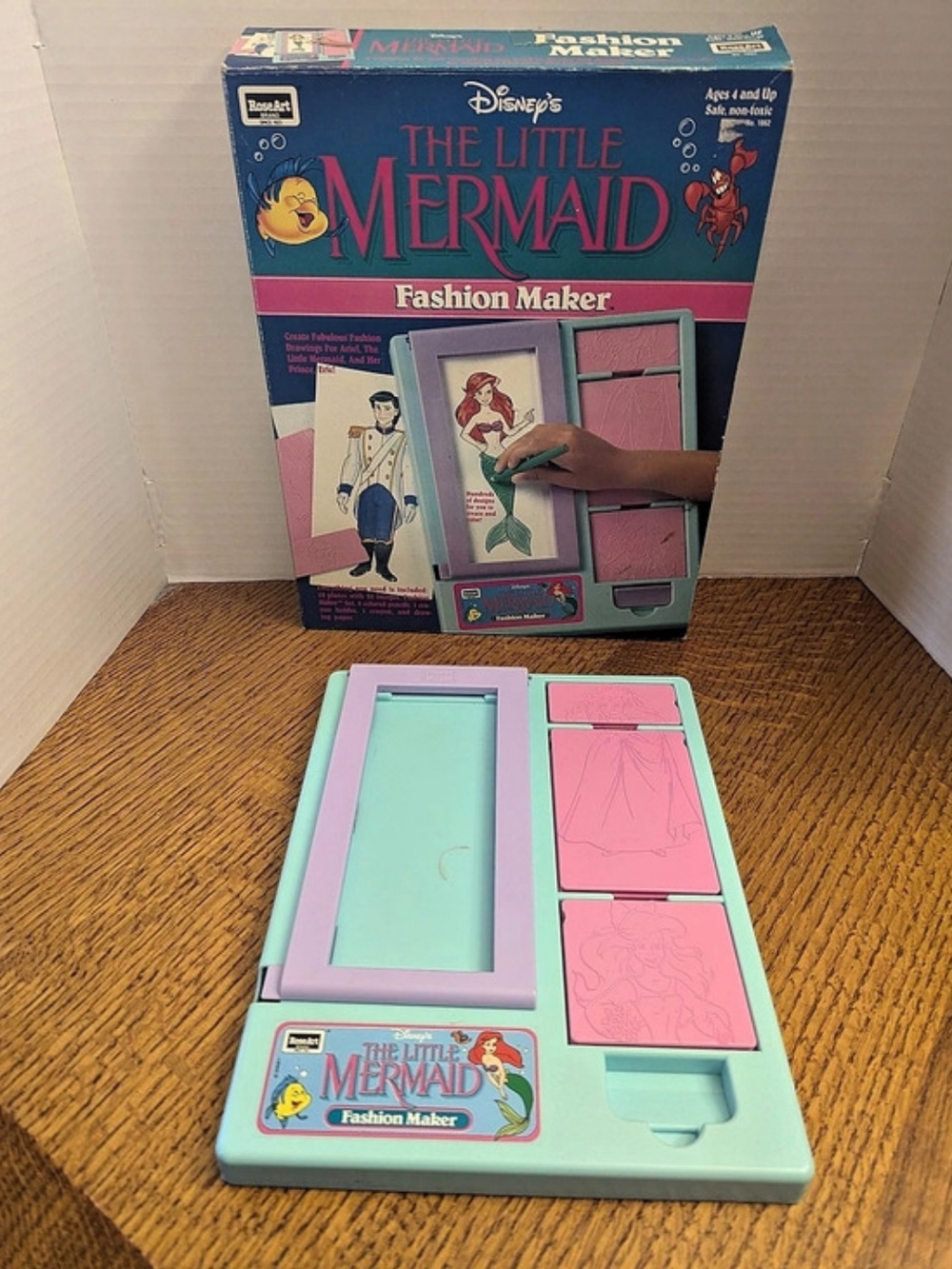 RoseArt │ Disney The Little Mermaid Fashion Maker Set │Case & Plates │Vintage